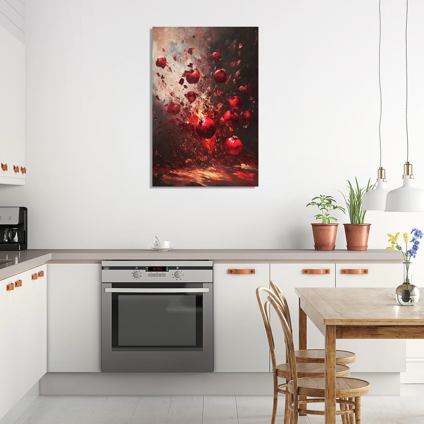 Pomegranate Burst Canvas