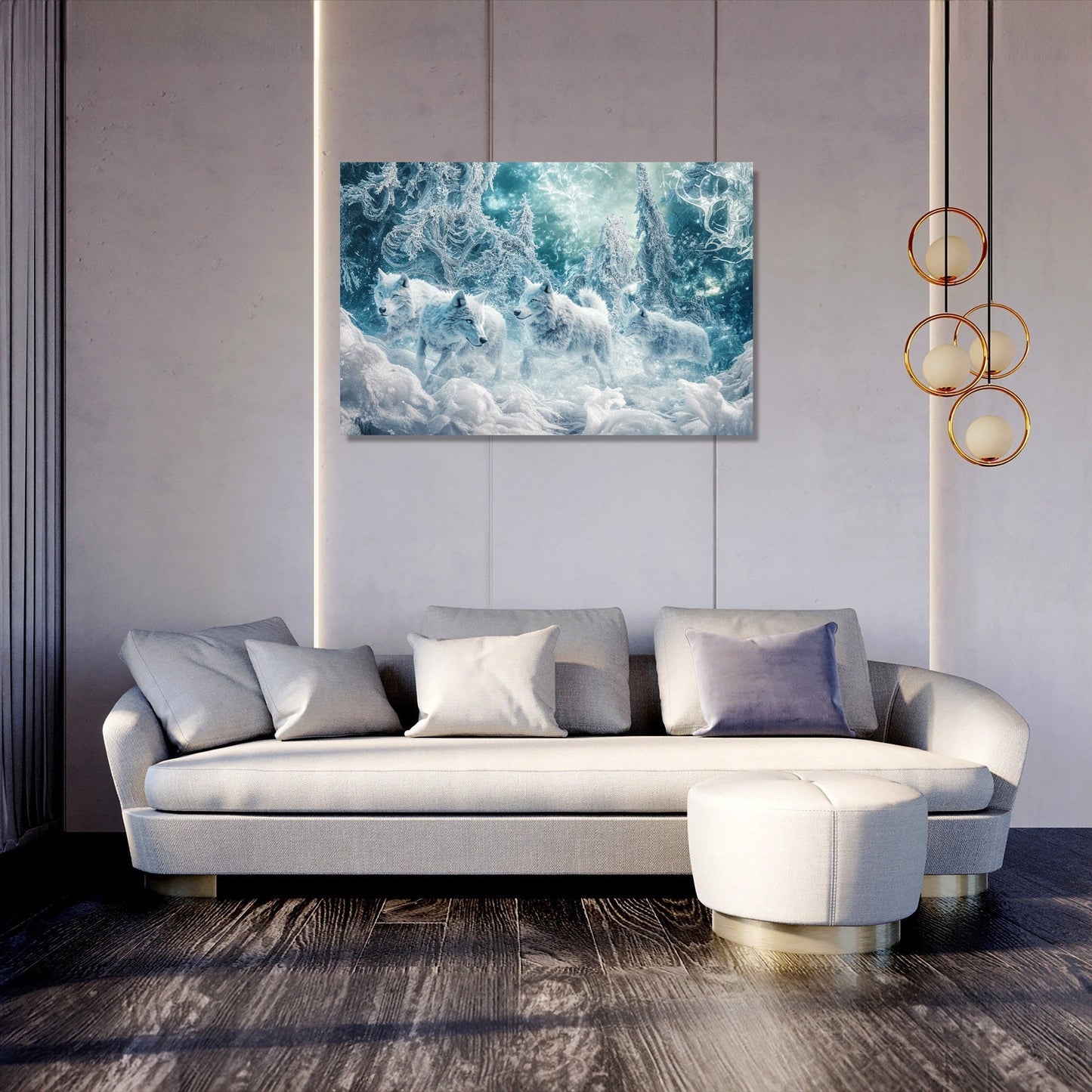 Ethereal Wolf Pack Canvas