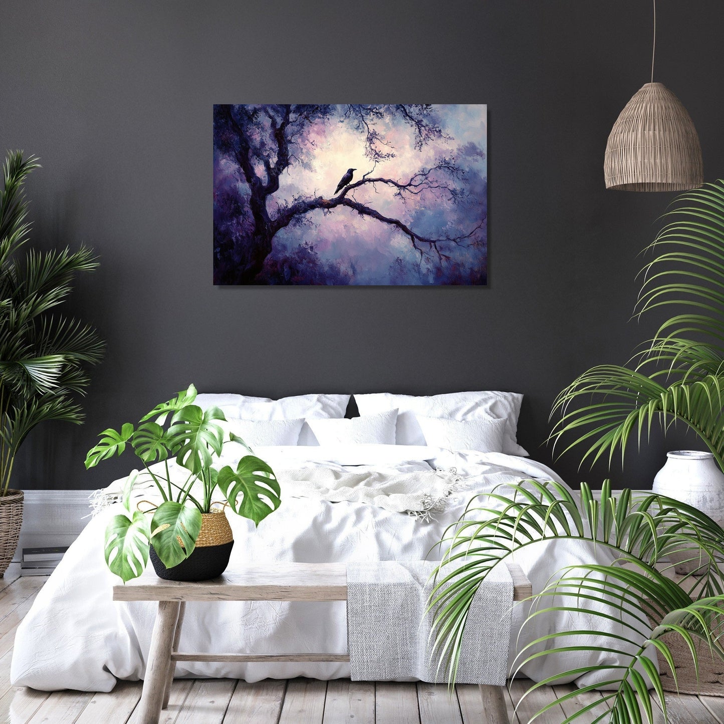 Raven's Solitude Canvas