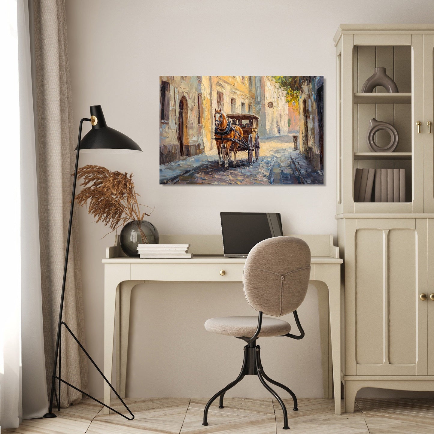 Cobblestone Carriage Canvas