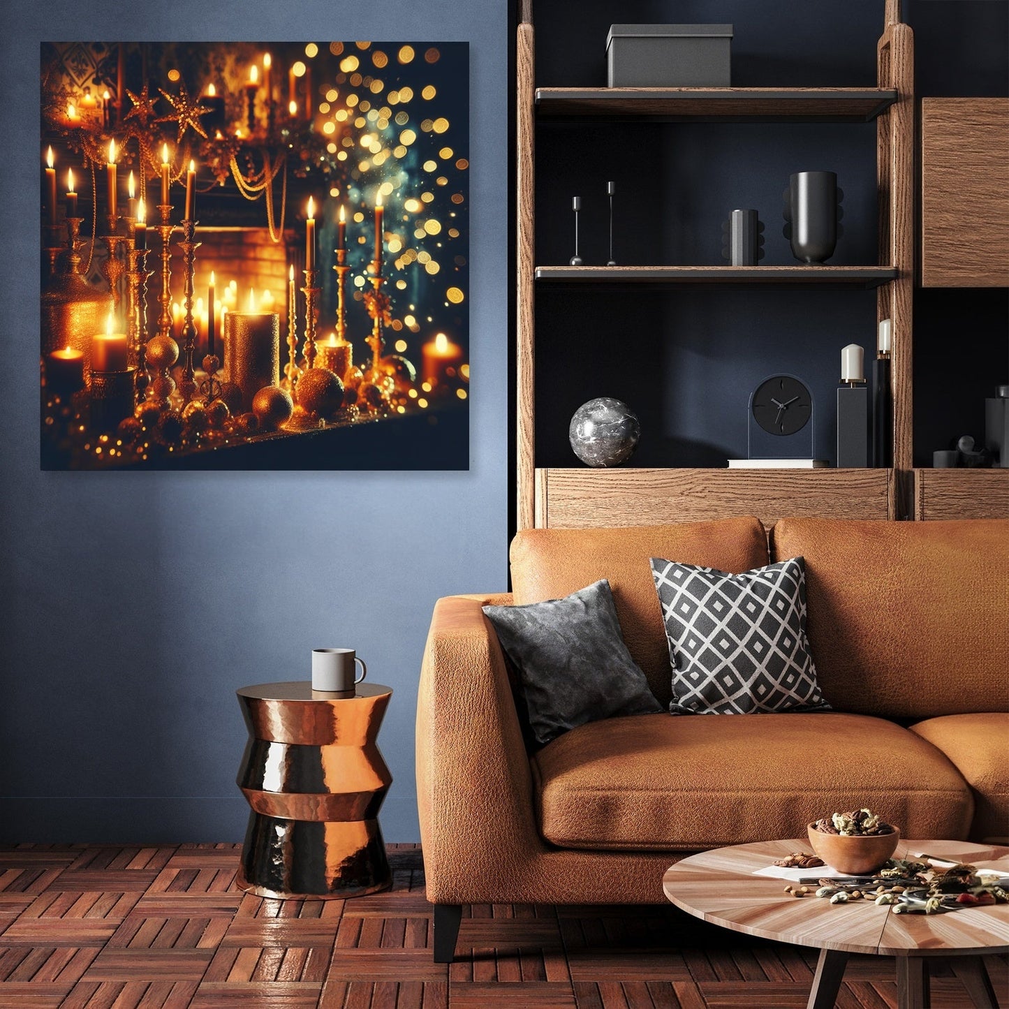 Enigmatic Festive Night Canvas
