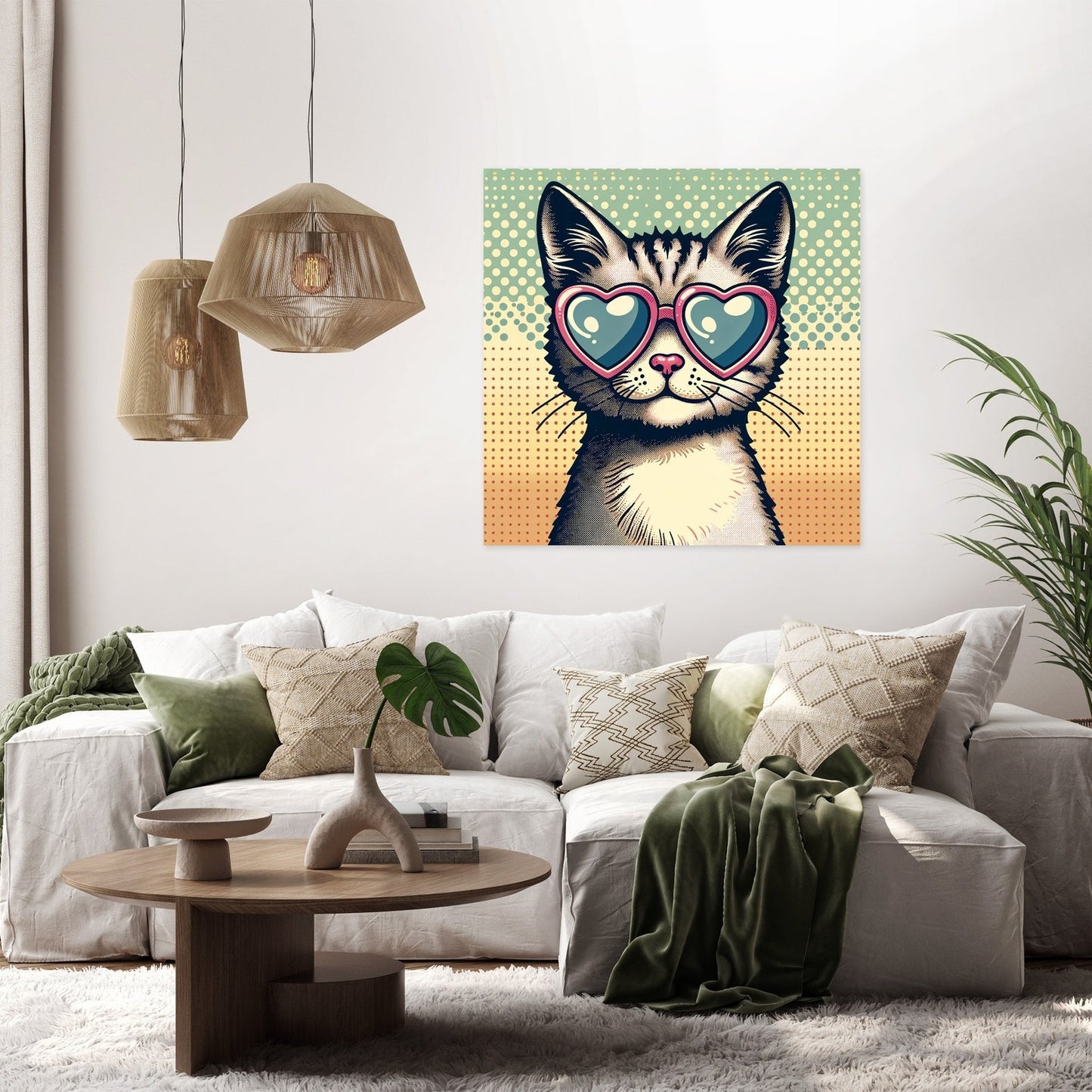 Cat Heart Canvas