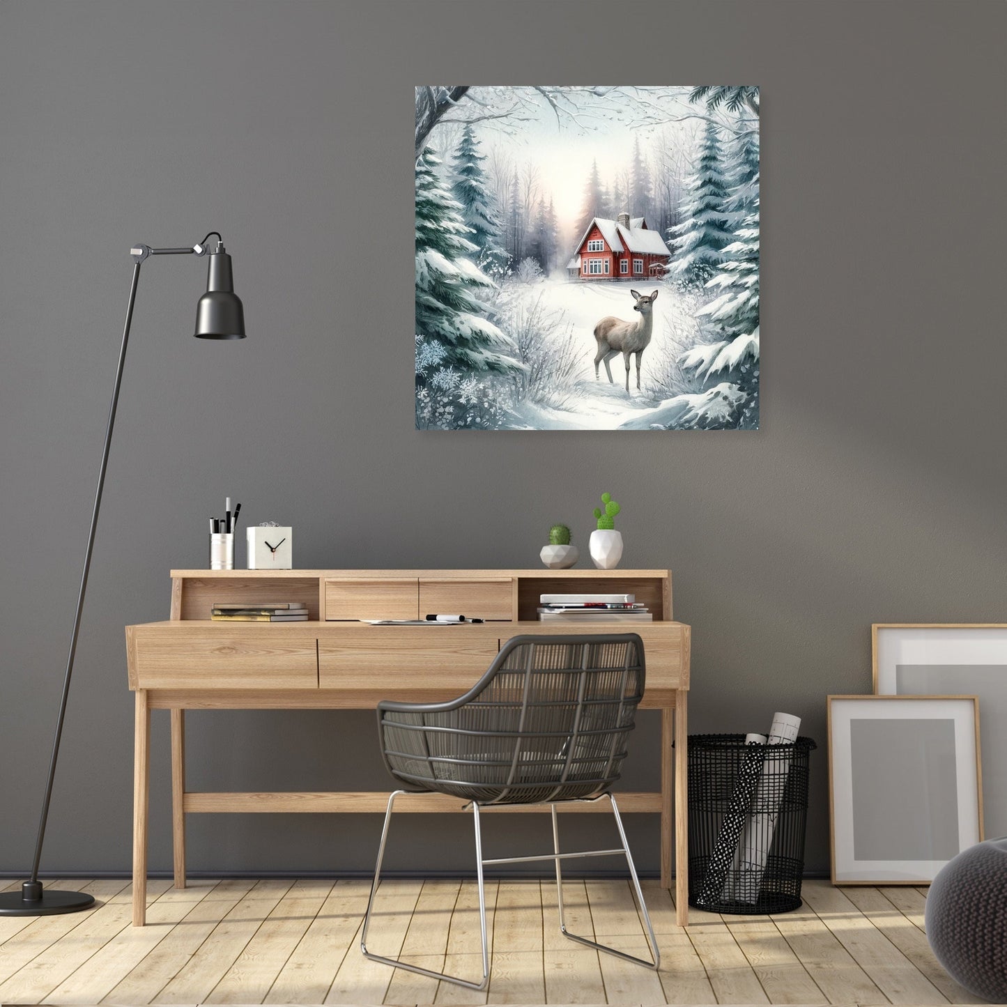 Winter's Gentle Gaze Canvas