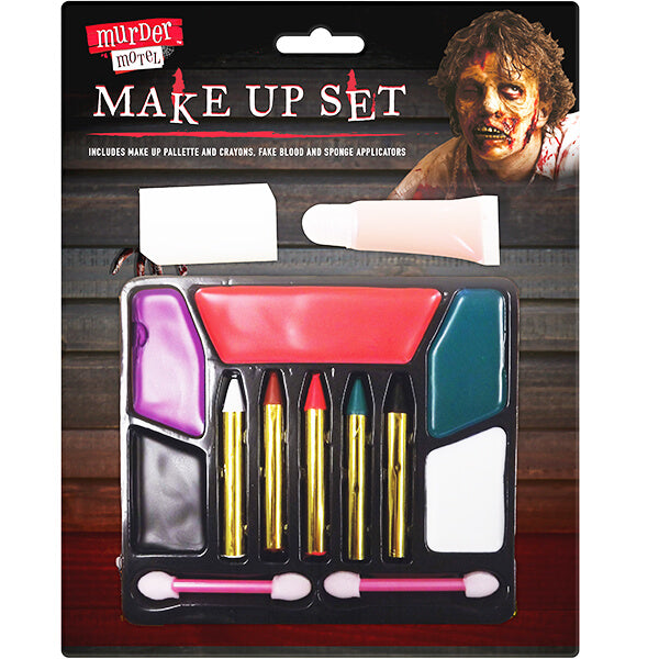 Children's Spooky Halloween Makeup Set with Fake Blood & Applicators