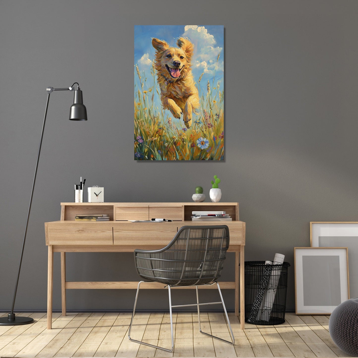 Wagging Tail Joy Canvas