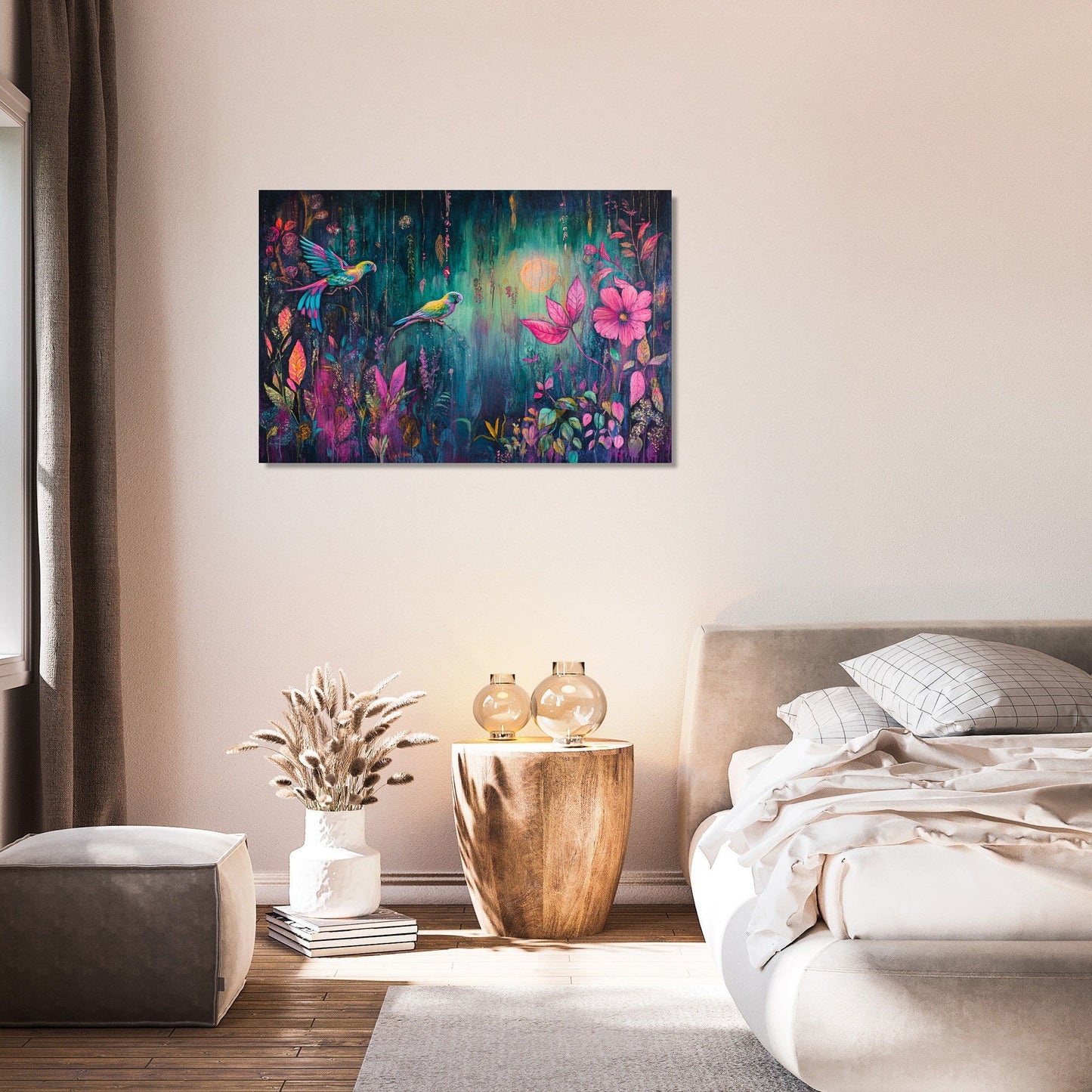 Neon Jungle Canvas
