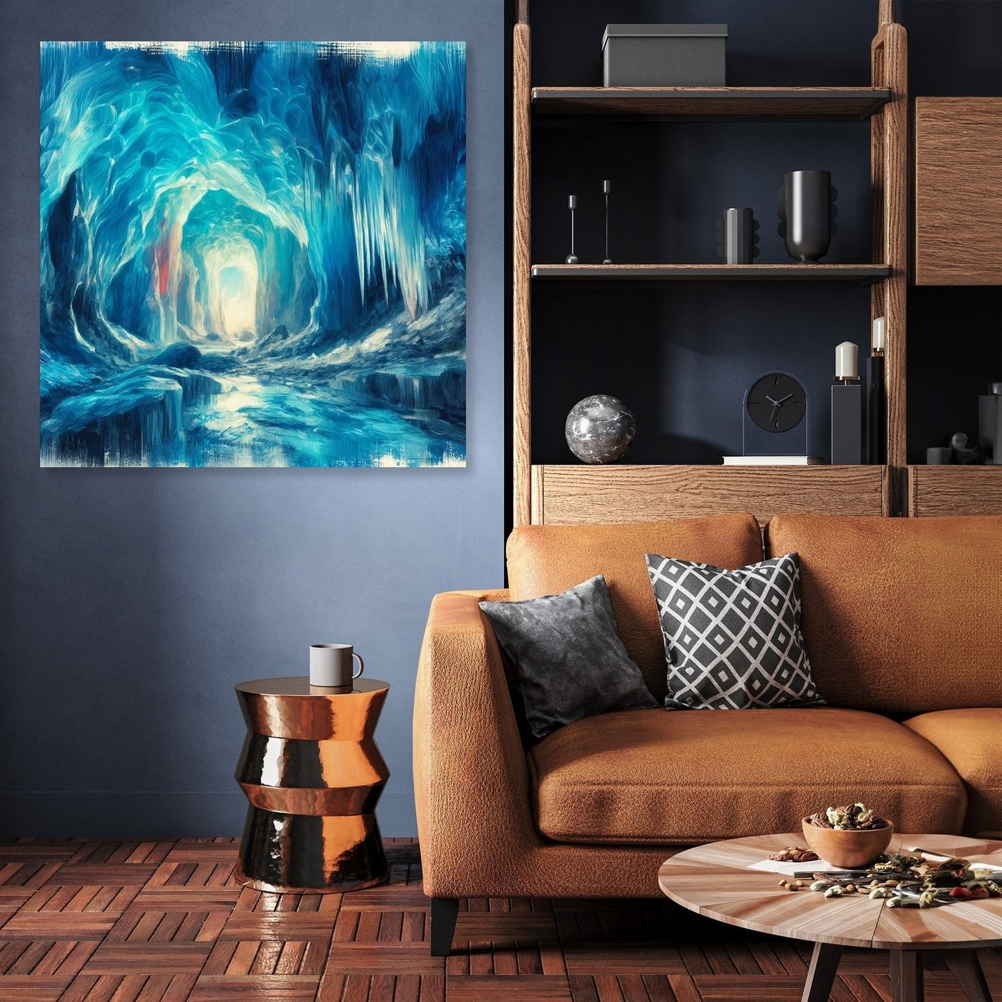 Ice Cave Wonders Canvas