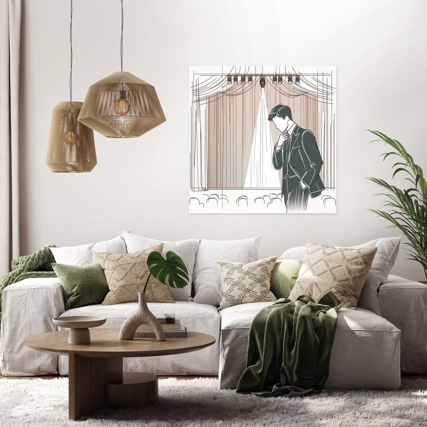 Dramatic Stage Performance Canvas