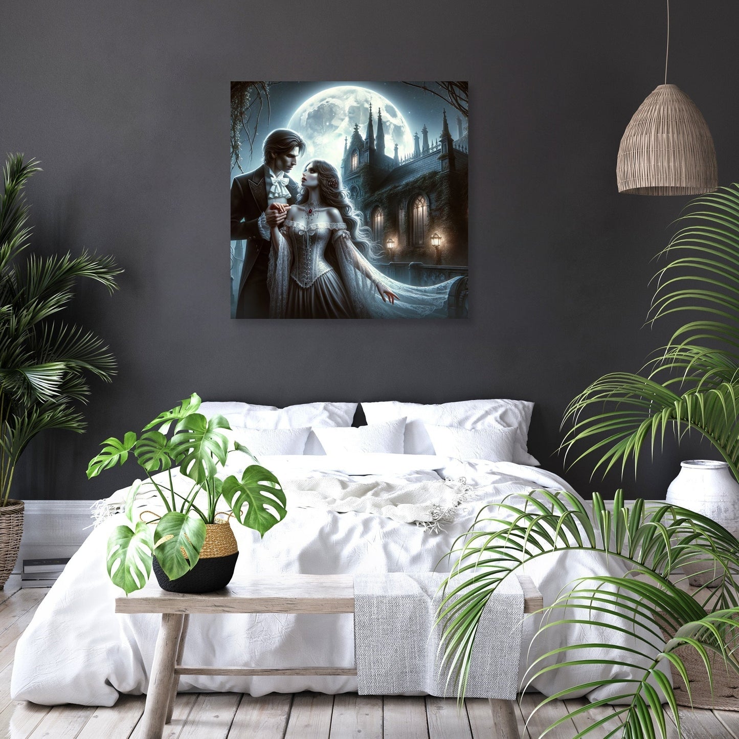 Moonlit Embrace Canvas
