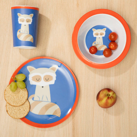 Mimo Kids Ralph Raccoon Dinner Set