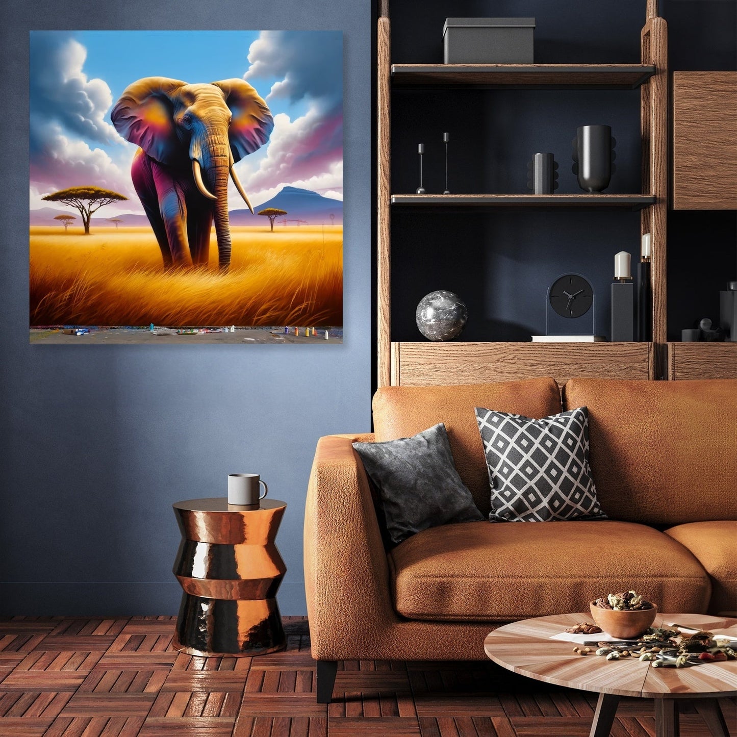Majestic Elephant Savannah Canvas
