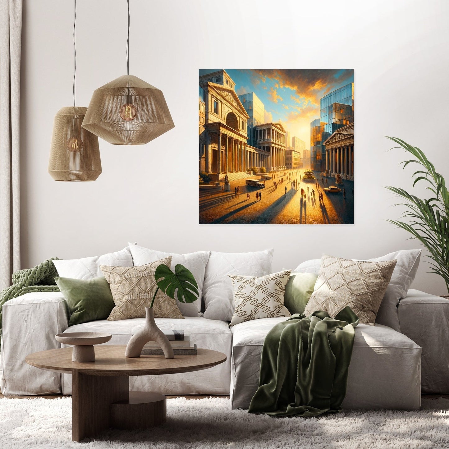 Harmonic Piazza Glow Canvas