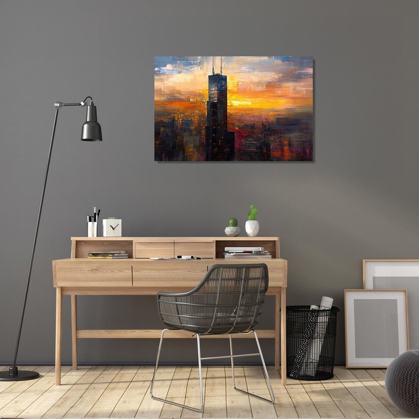 Willis Tower Evening Canvas