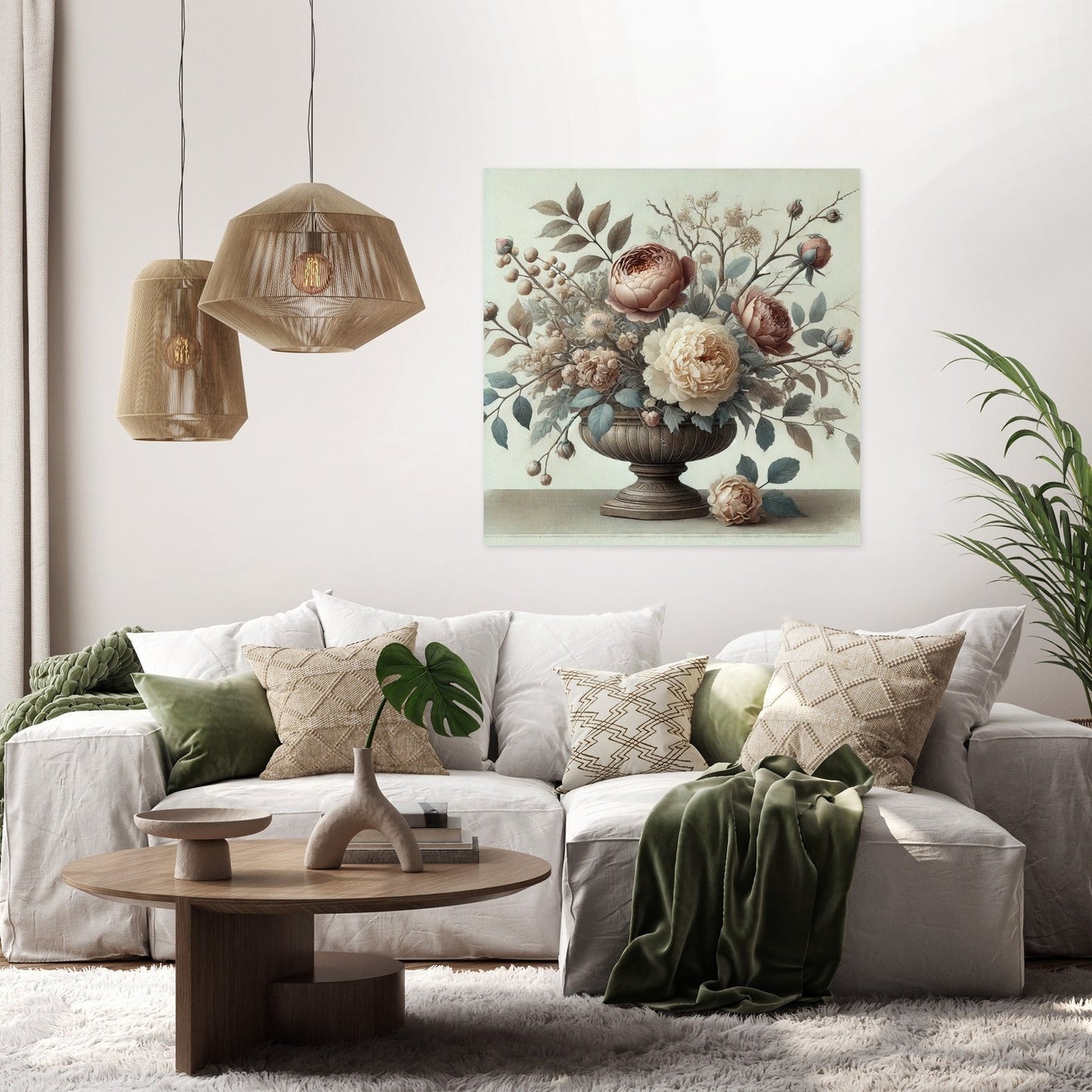 Victorian Ikebana Canvas