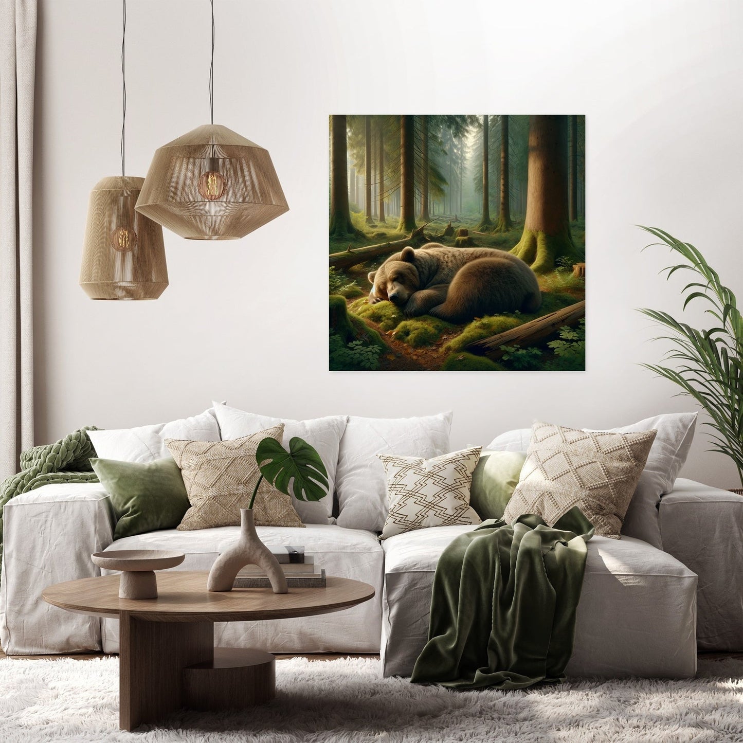 Forest Slumber Canvas