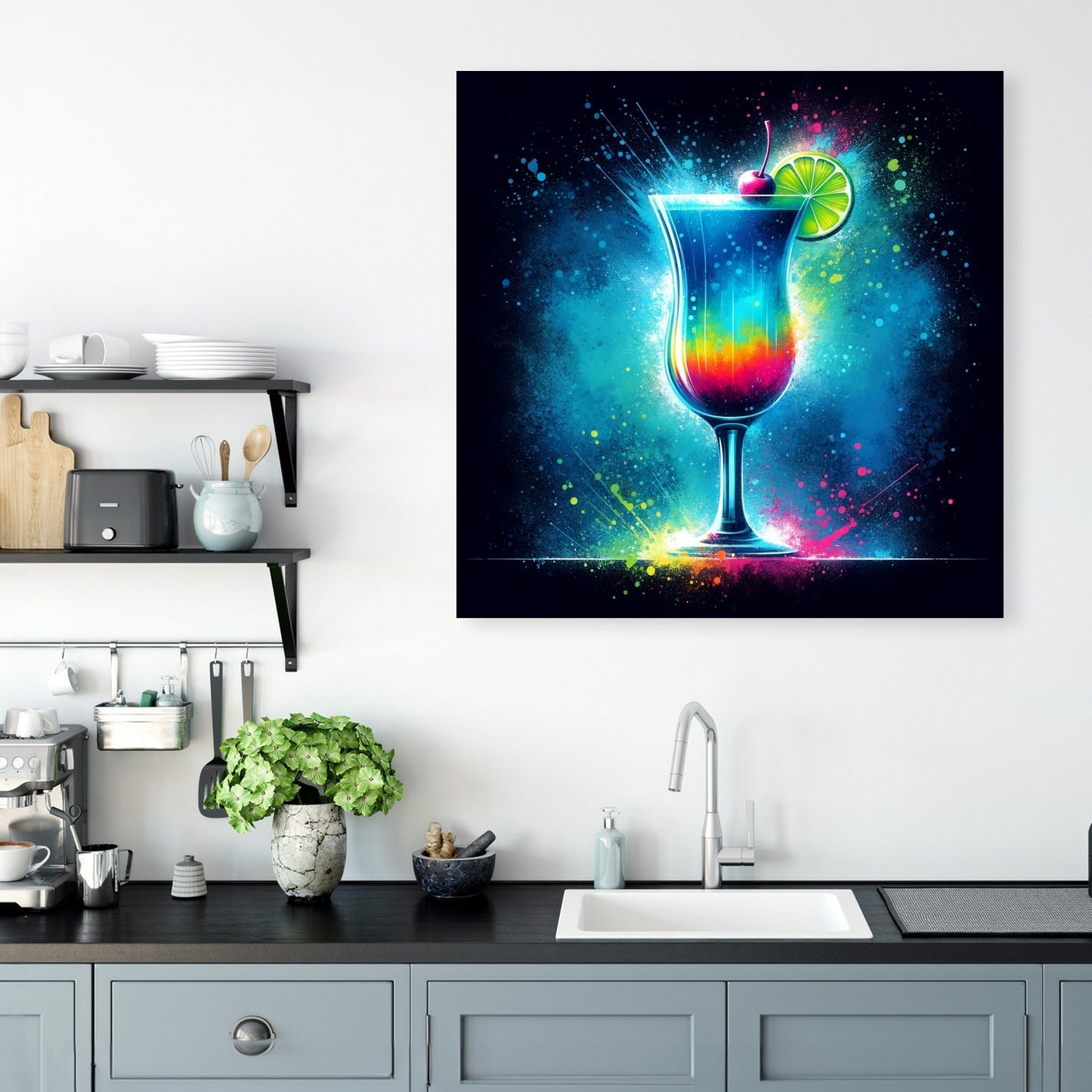 Midnight Cocktail Canvas