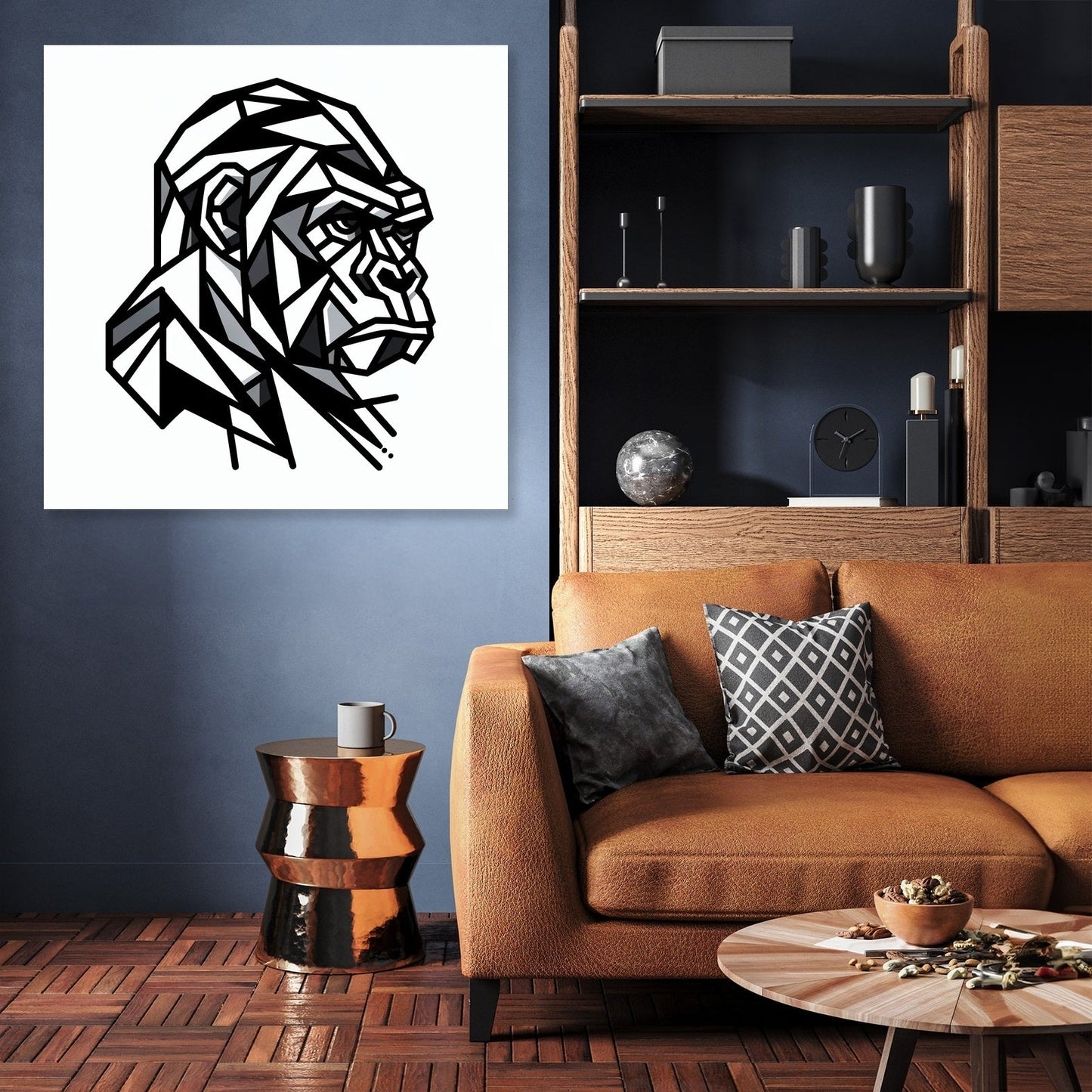 Cubist Gorilla Canvas