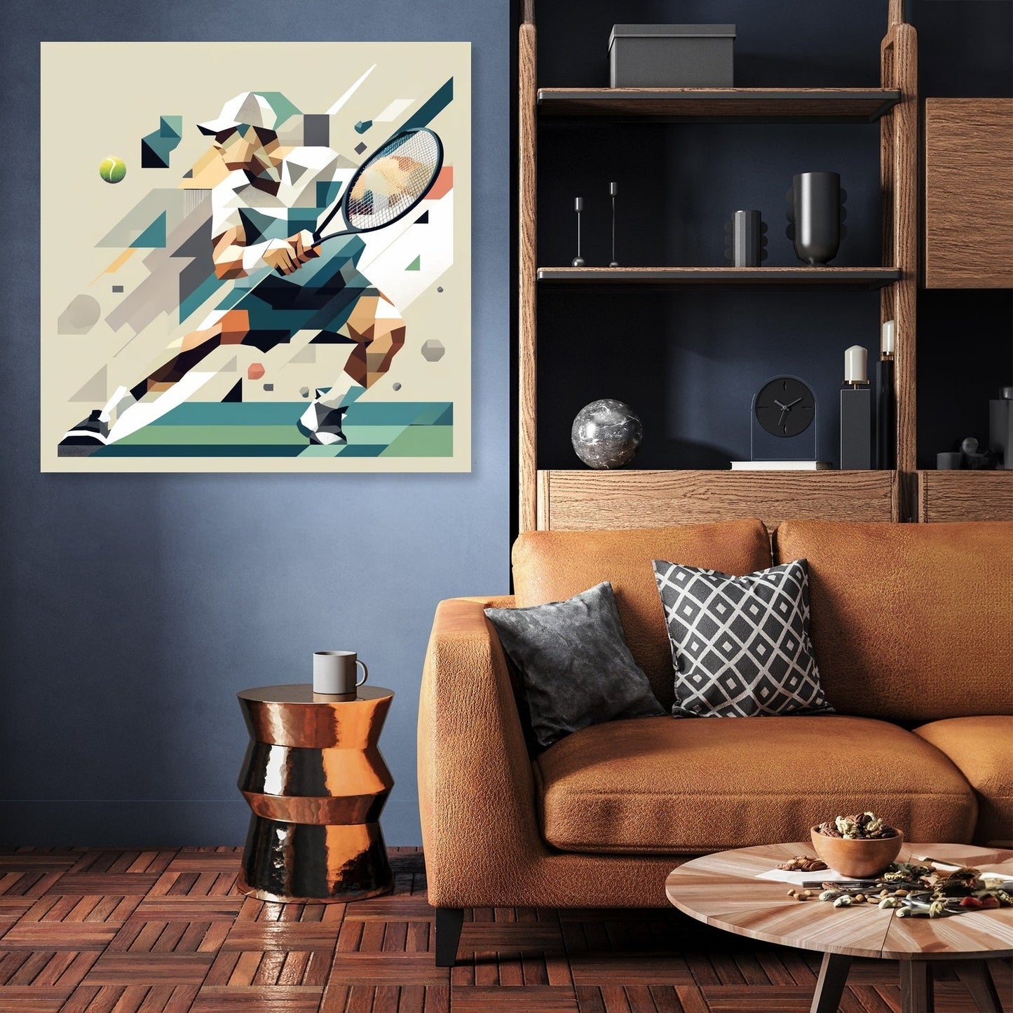 Dynamic Tennis Canvas