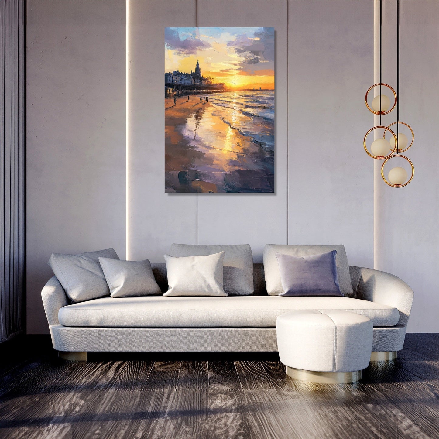 Nostalgic Aberdeen Sunset Canvas