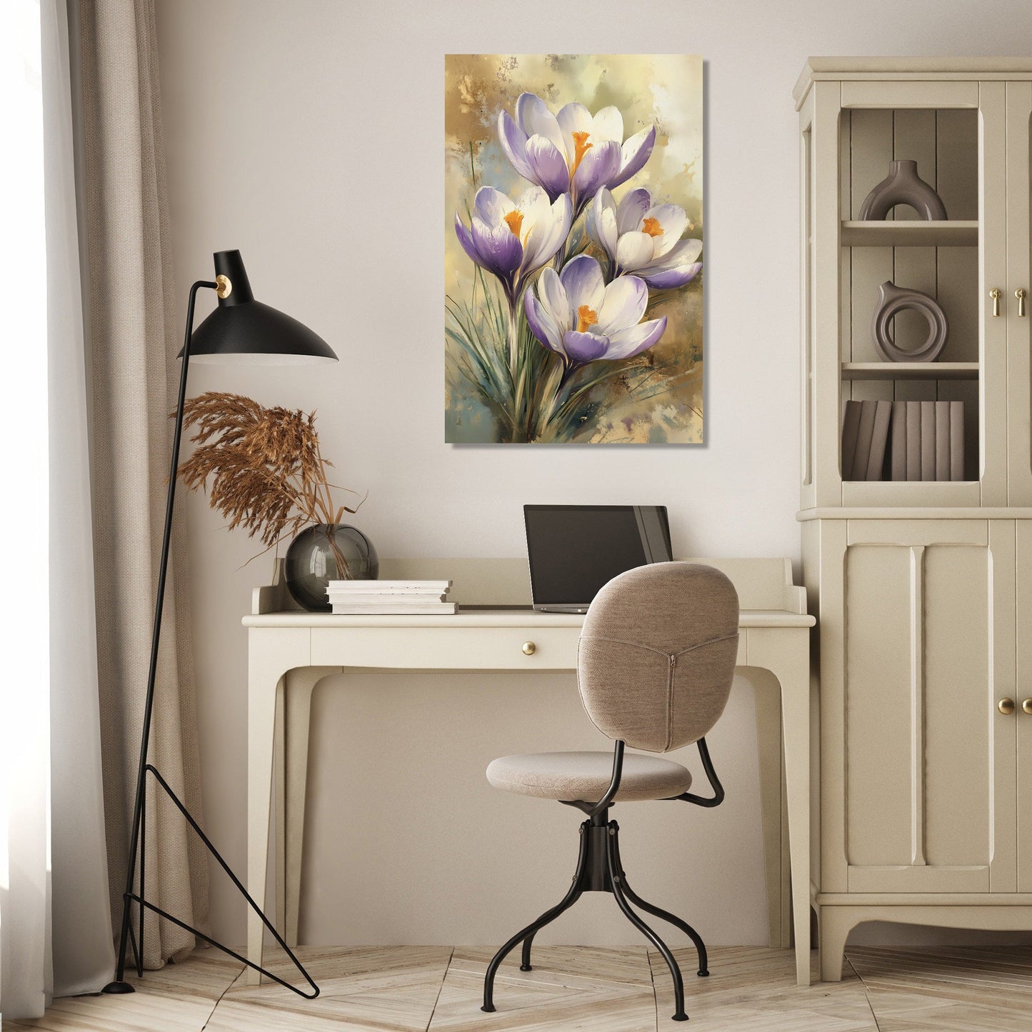 Crocus Awakening Canvas