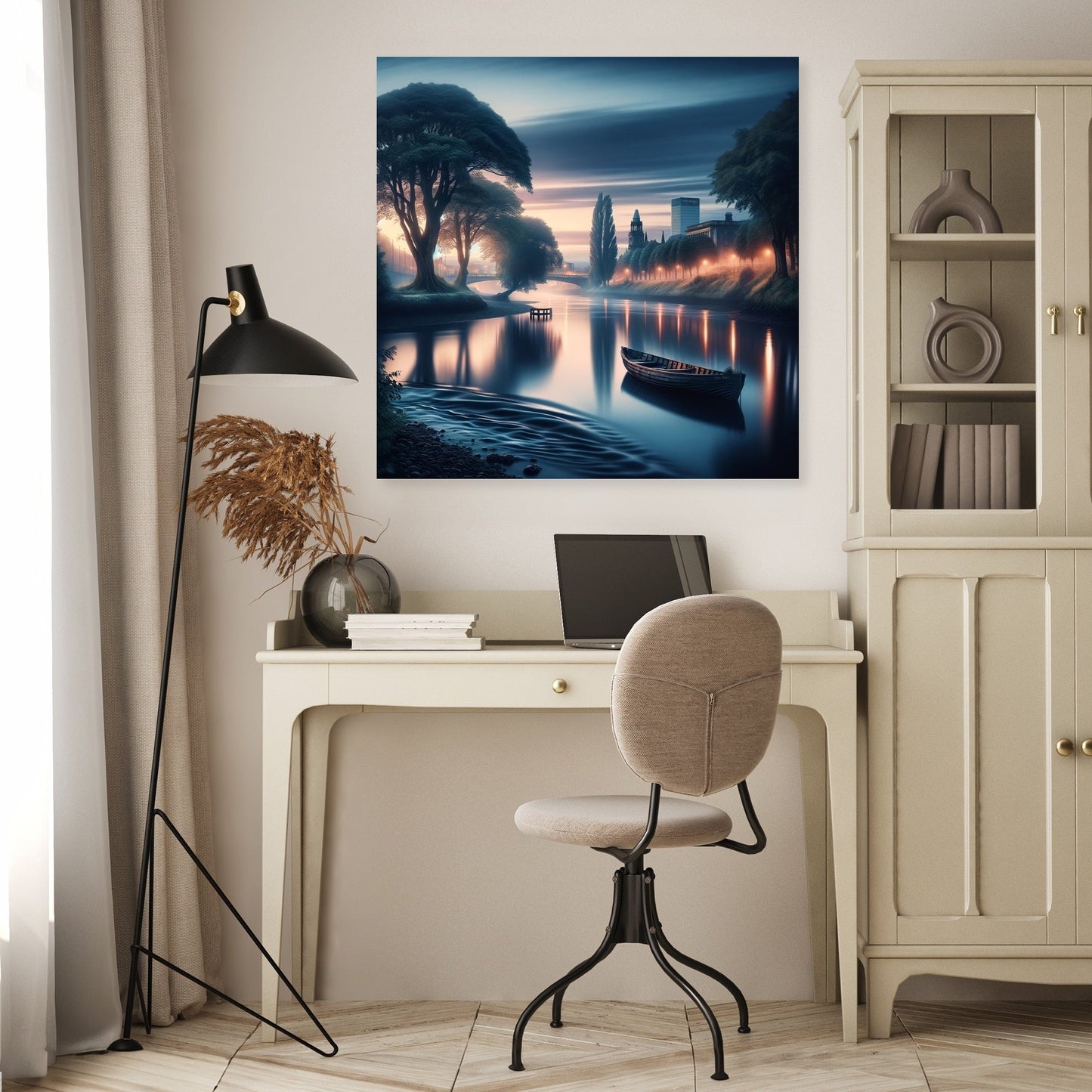 Belfast Whispers of the Lagan Canvas