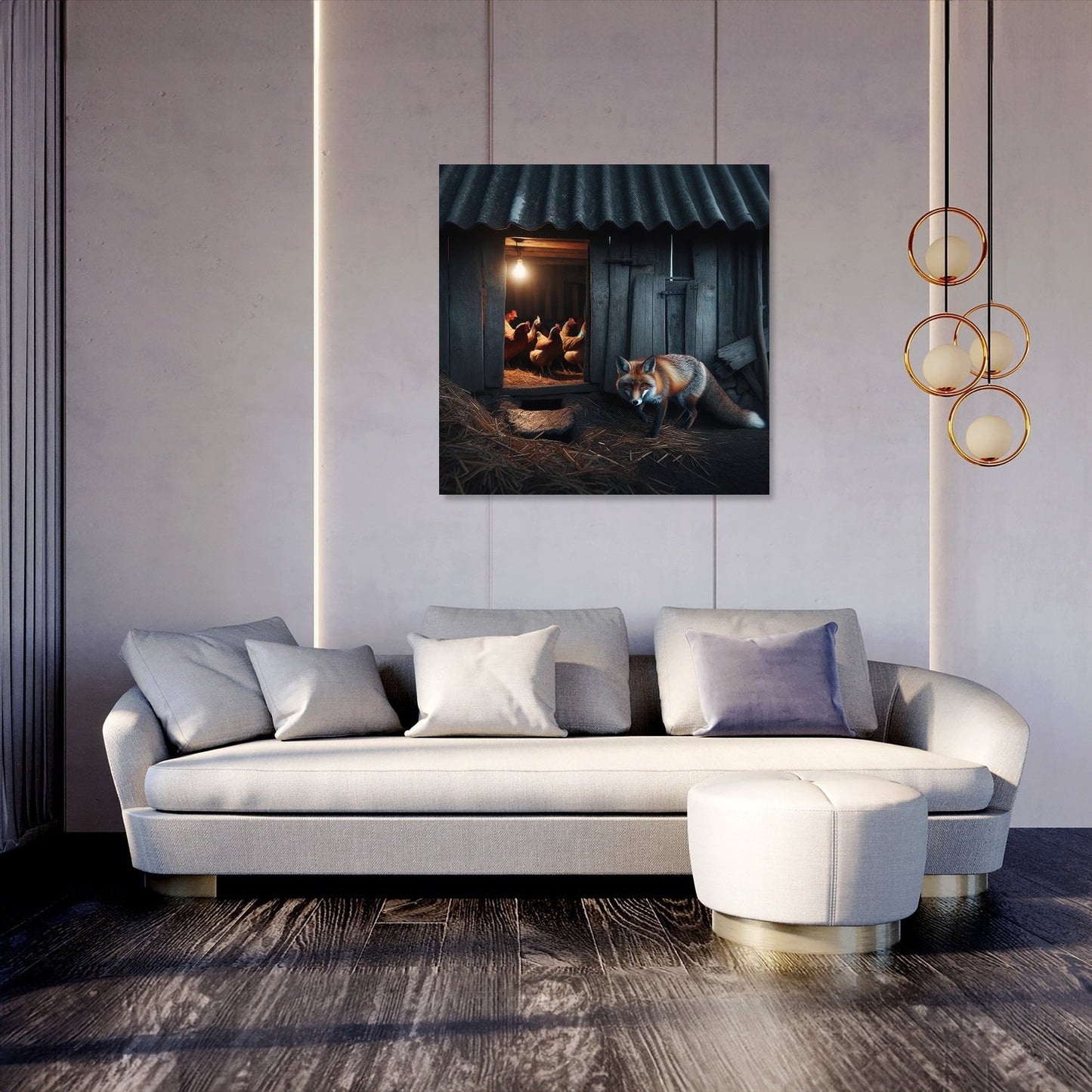 Twilight Fox Canvas