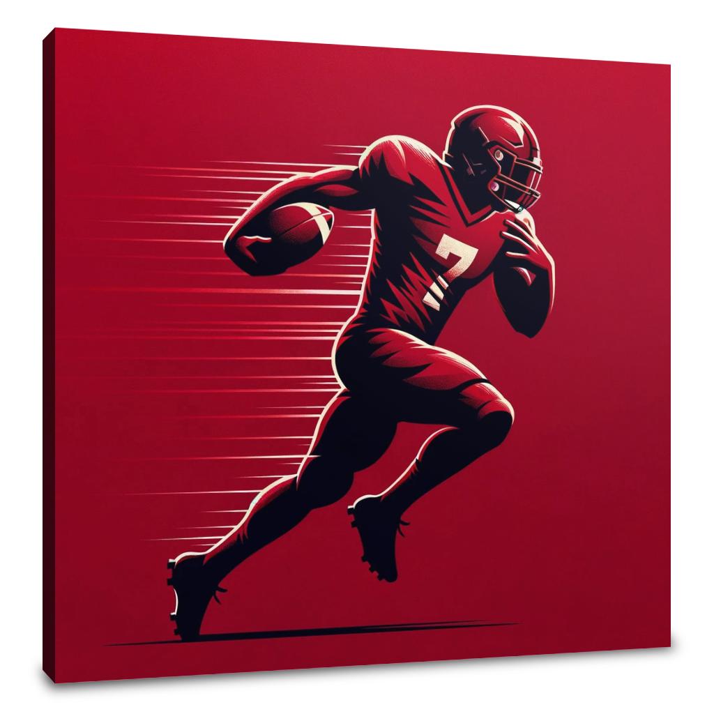 Mersey Red Rush Canvas