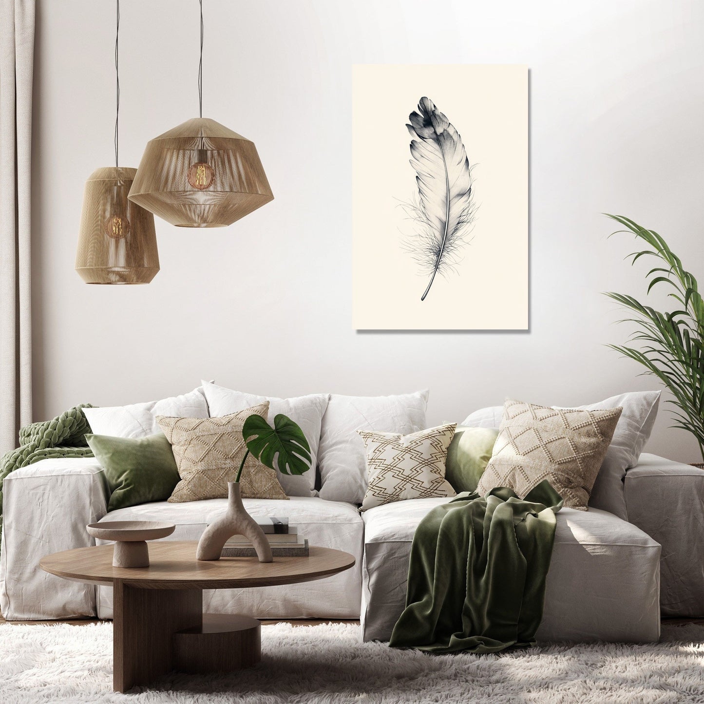 Ethereal Feather Canvas