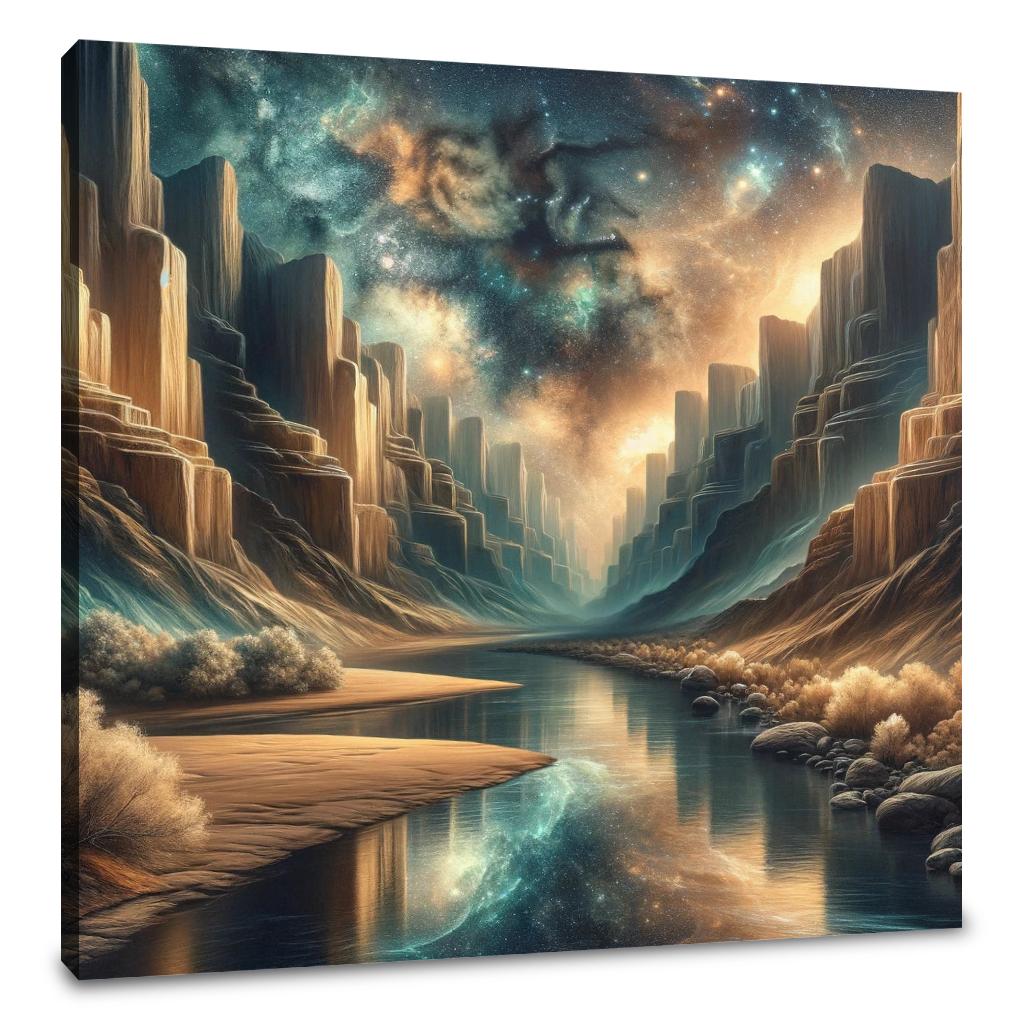 Cosmic Canyon Canvas