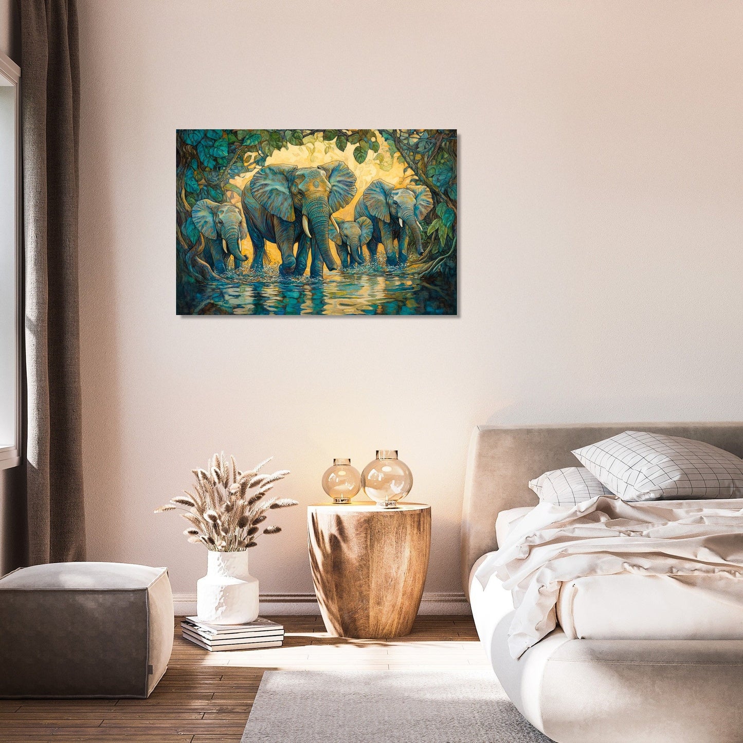 Elephant's River Reverie Canvas
