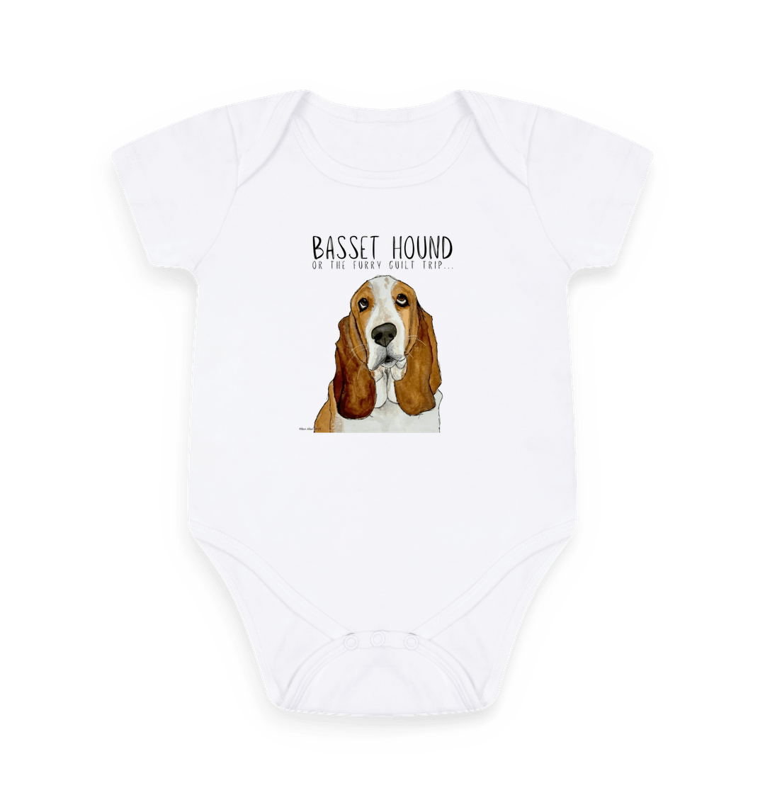 Basset Hound Baby Bodysuit: For the Littlest Guilt Trip Enthusiast!