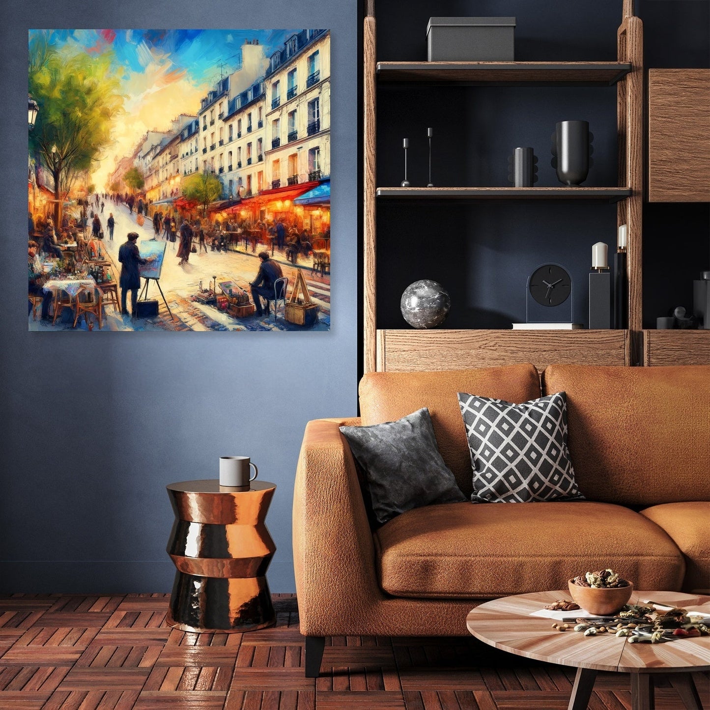 Morning Colors of Paris Montmartre Canvas