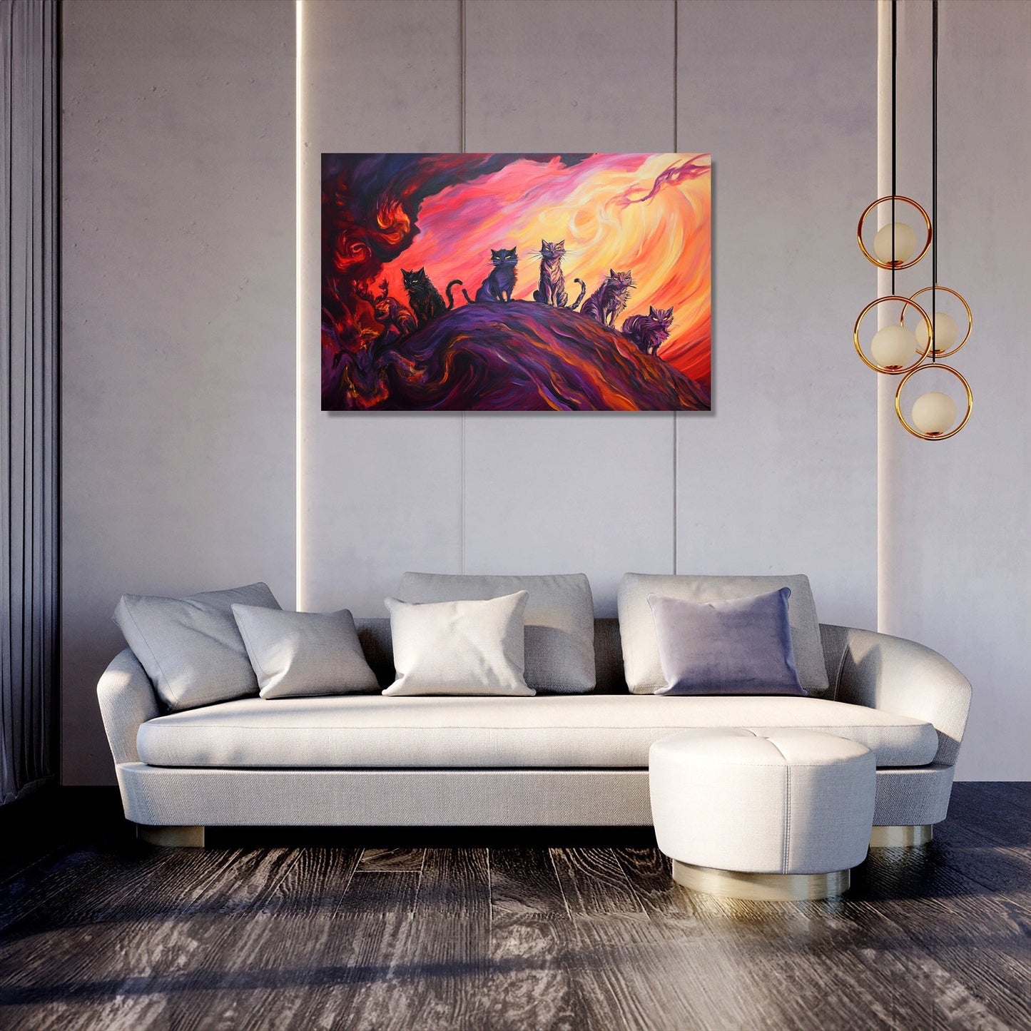 Cats in the Storm Canvas