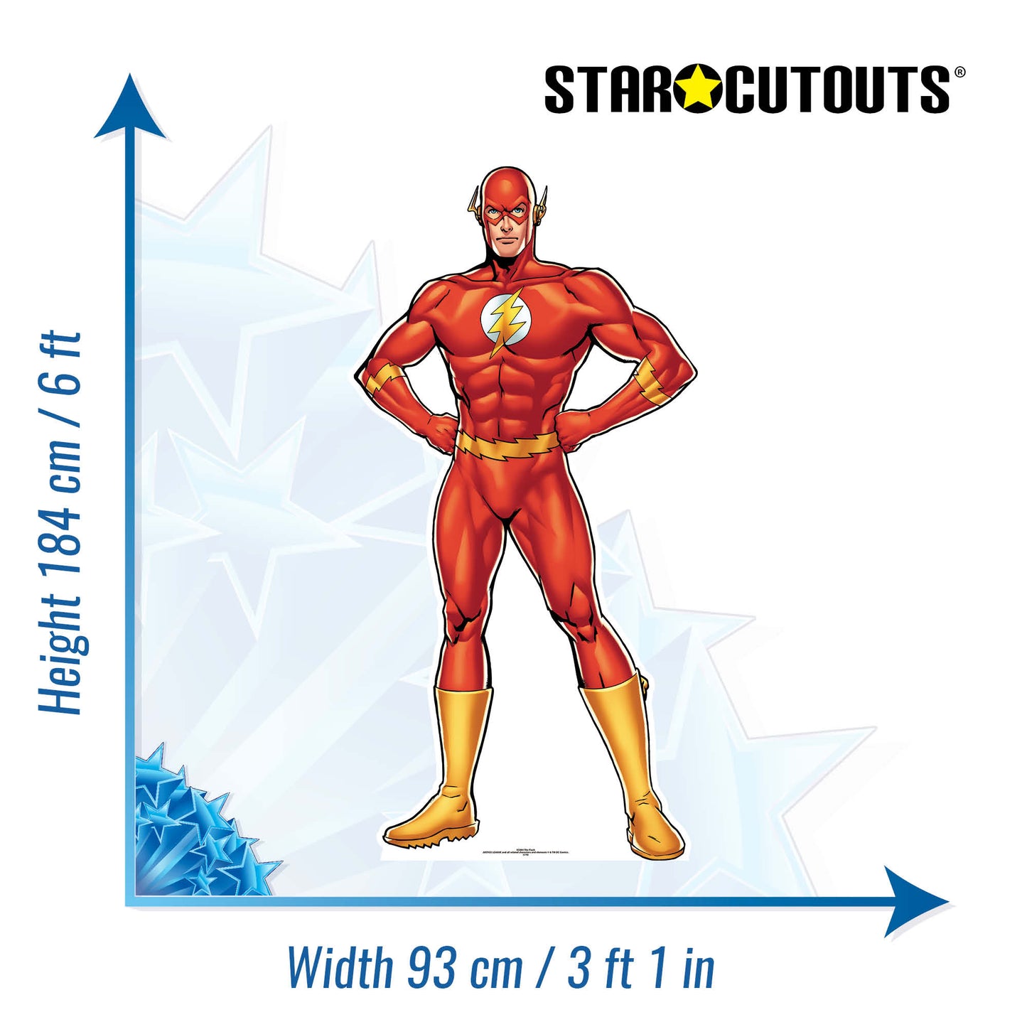 SC884 The Flash (DC COMICS) Cardboard Cut Out Height 184cm