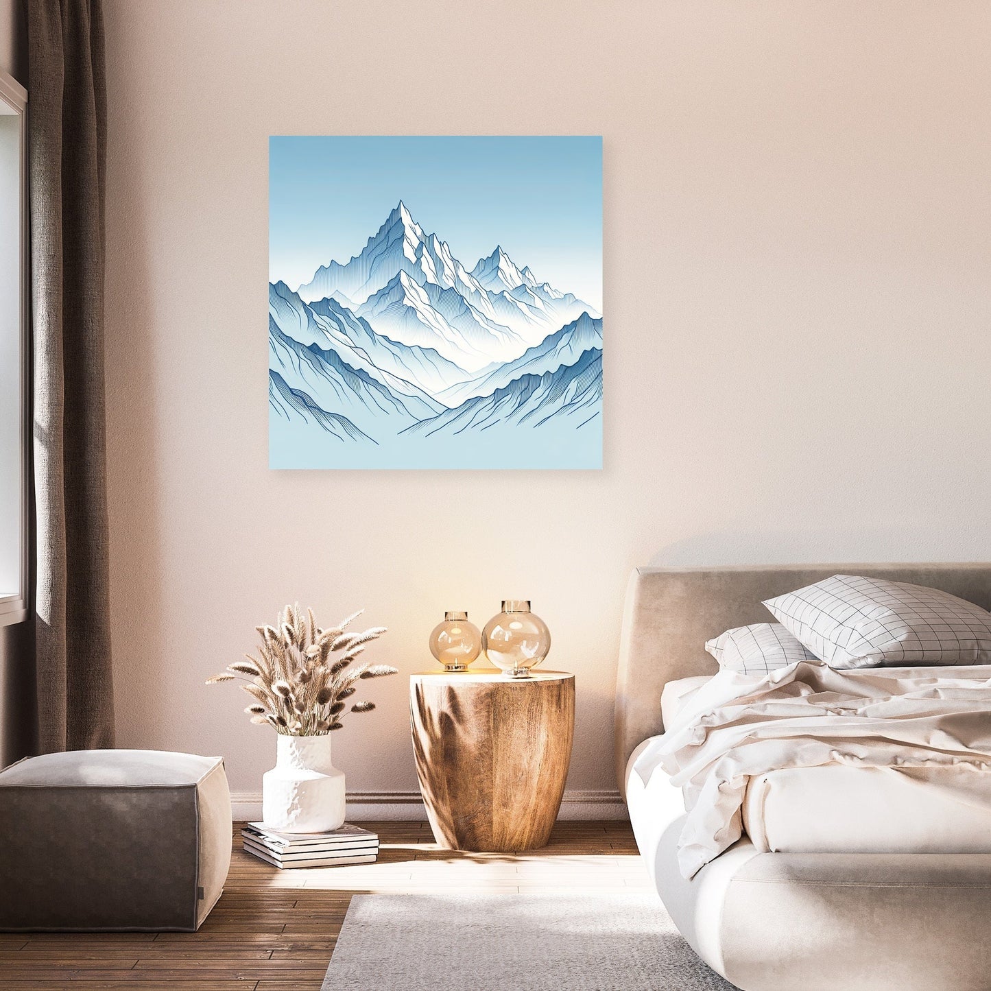 Snowy Peaks Canvas