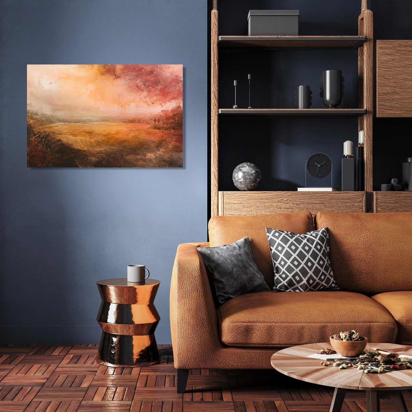 Harvest Field Sunset Canvas