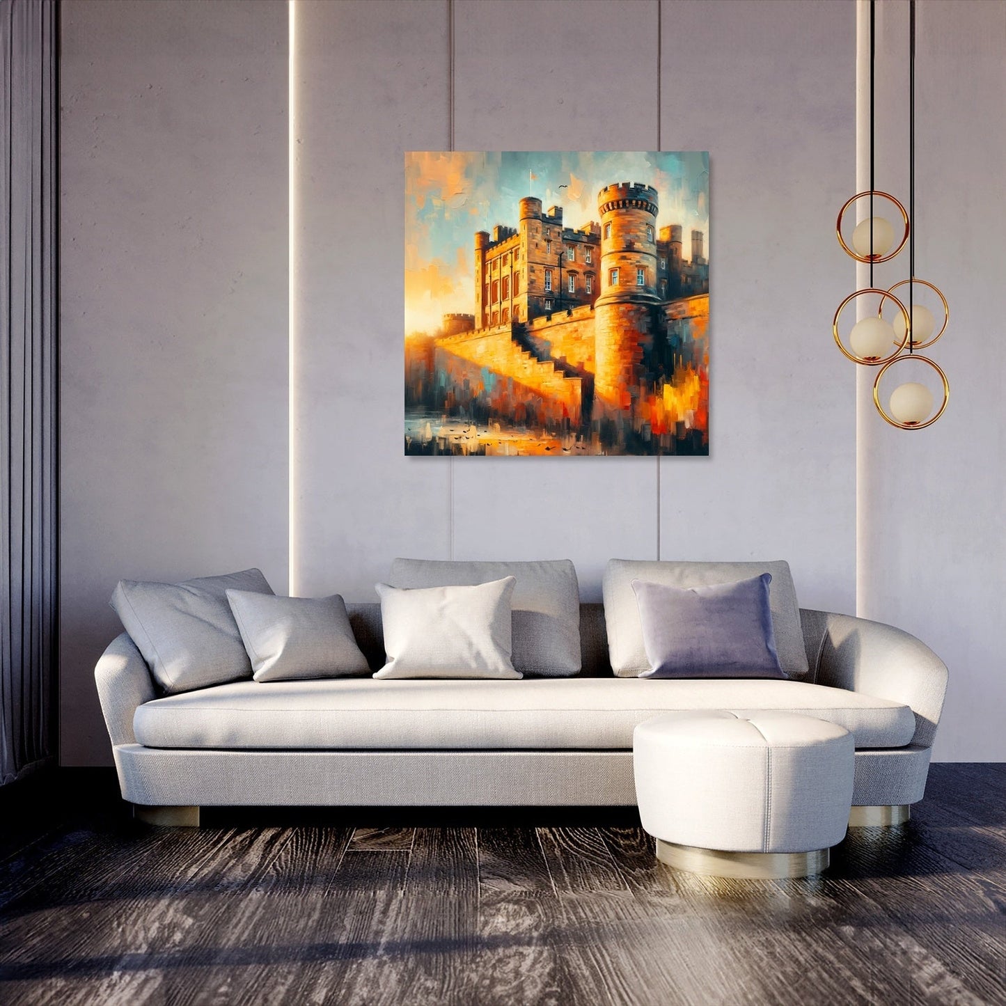 Newcastle Castle Keep Sunset Canvas