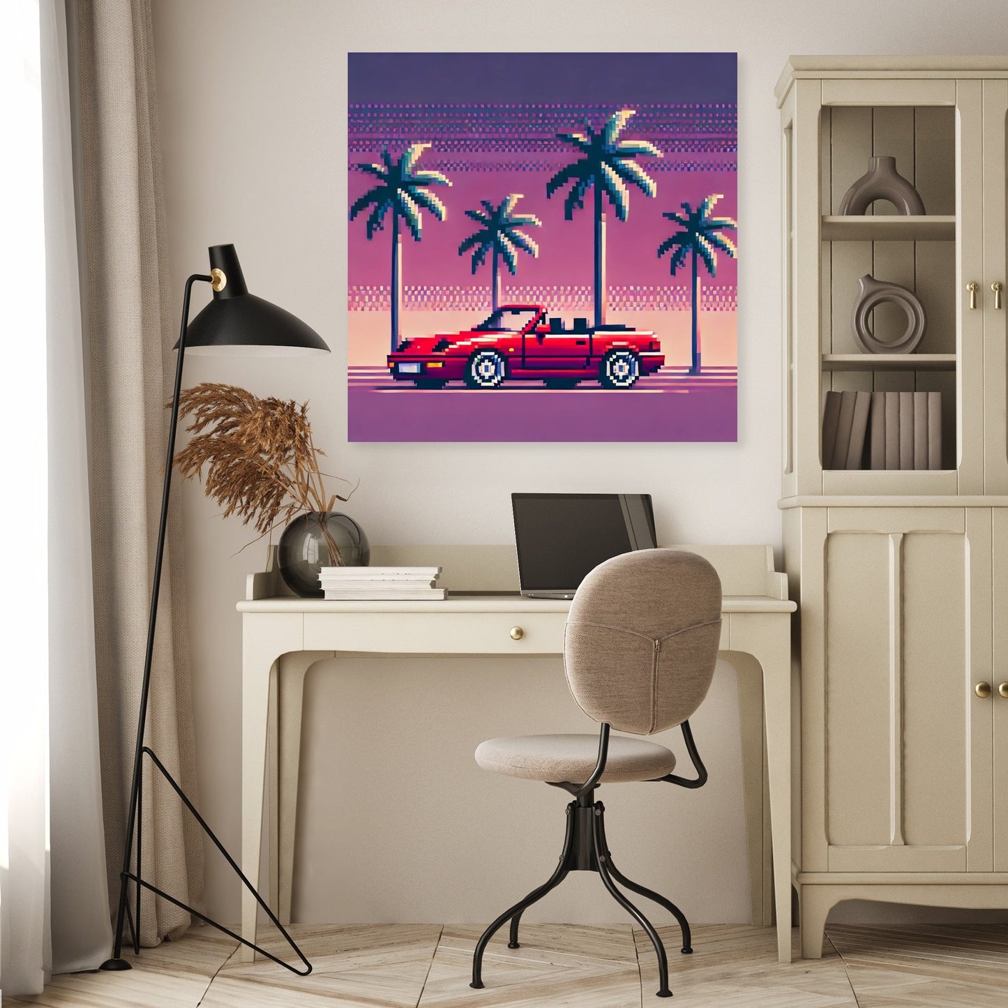 Sunset Cruise Pixel Canvas