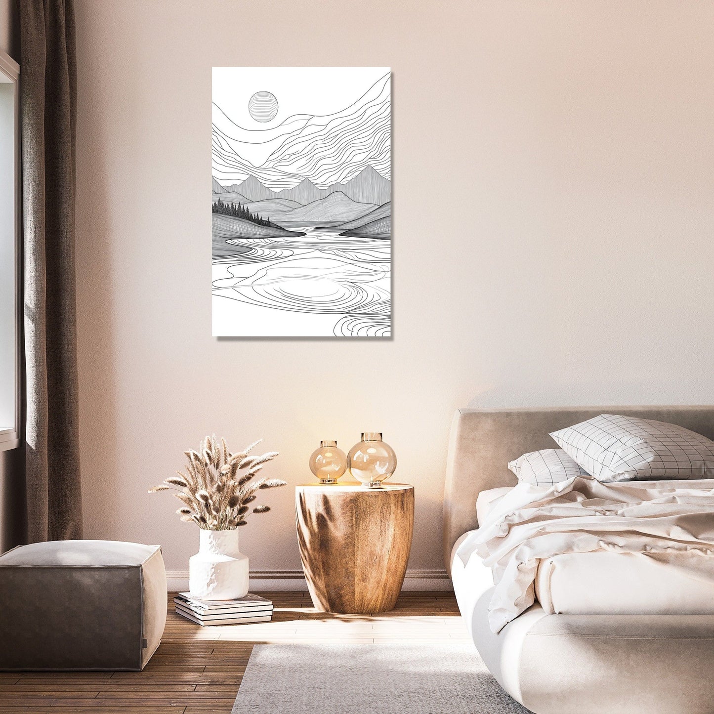 Serene Geometries Canvas