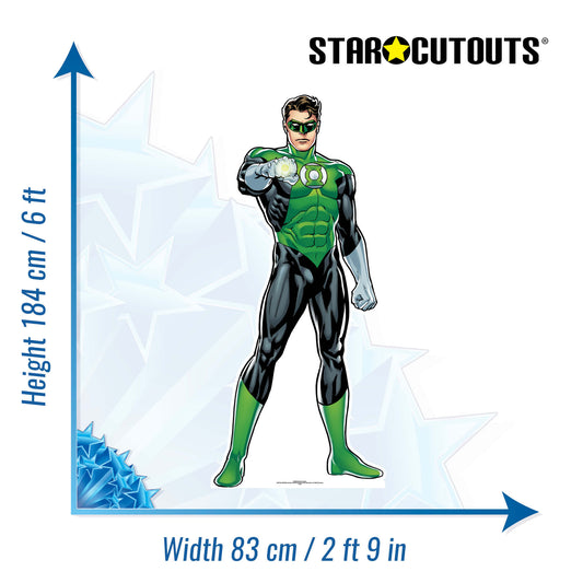 SC885 Green Lantern Cardboard Cut Out Height 184cm