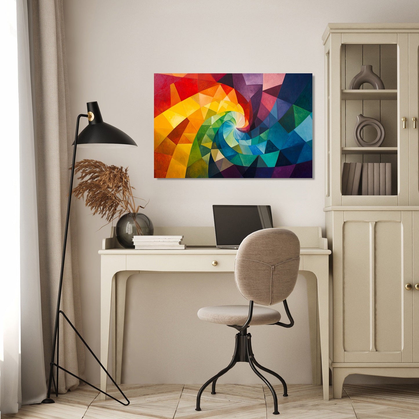 Rainbow Vortex Canvas