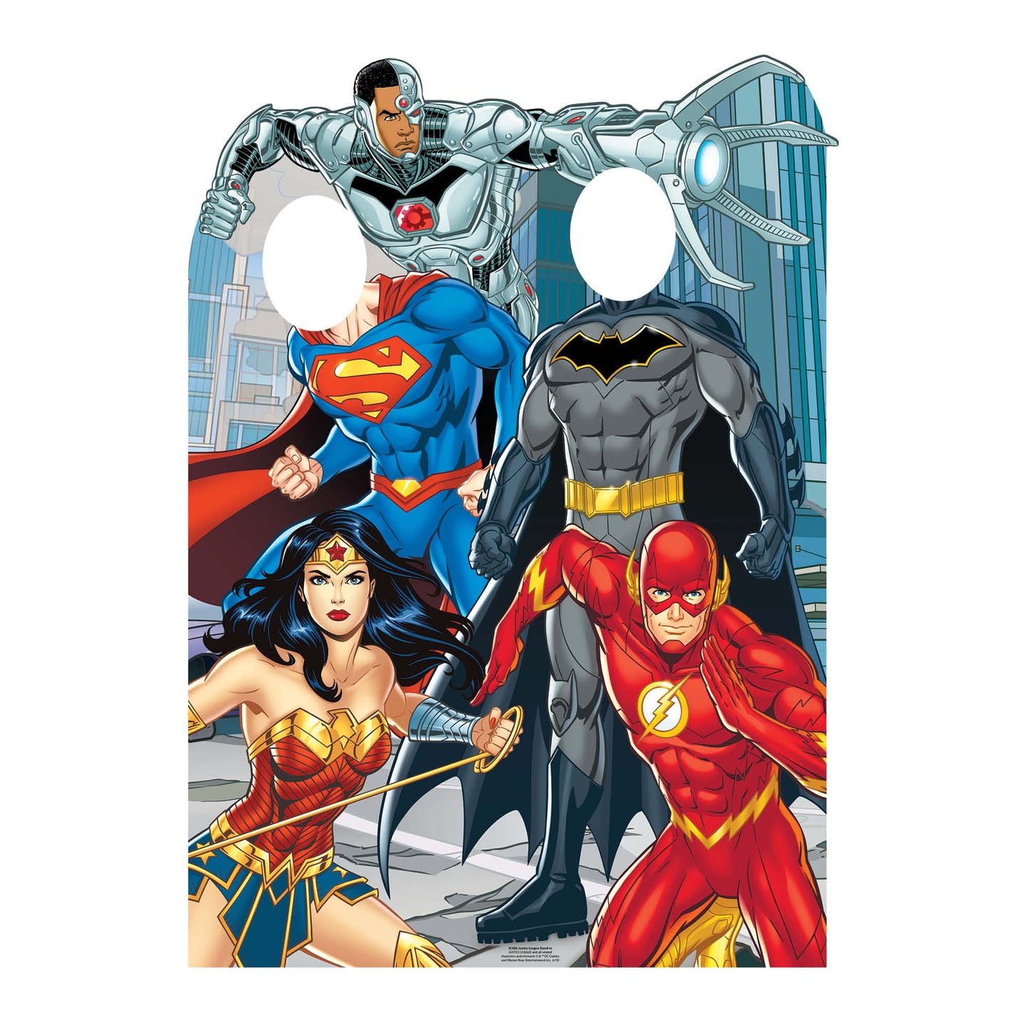 SC886 Justice League Stand-In Animated Child Size Cardboard Cut Out Height 135cm