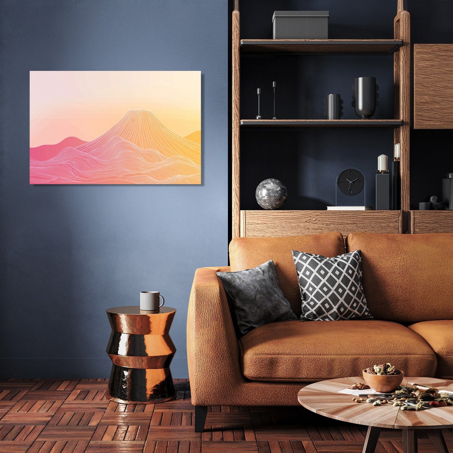 Dawn Volcano Canvas