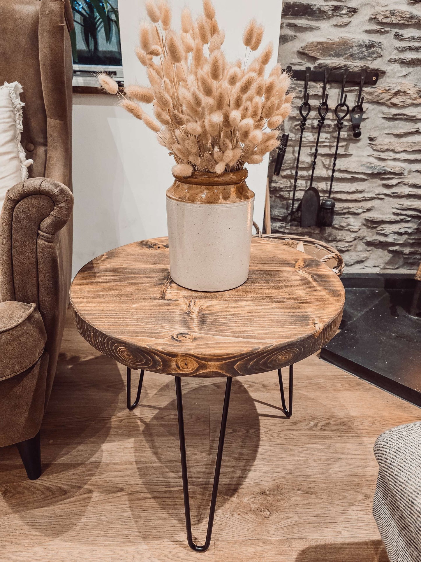 DALVA Walnut Round Coffee Table