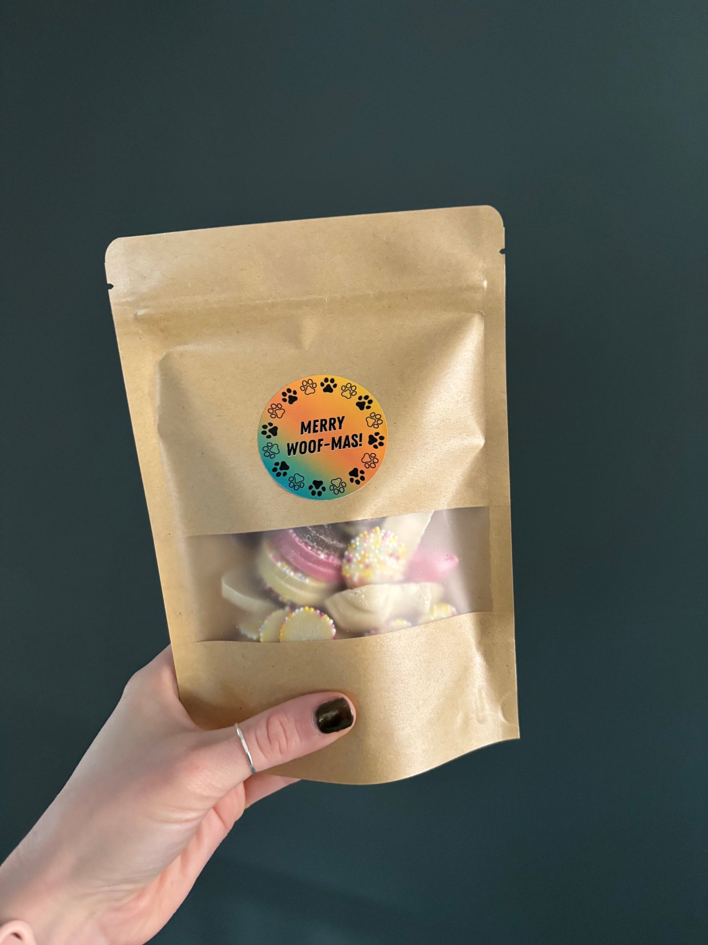 Merry Woof-Mas Christmas Treat Pick n Mix Biscuit or Chocolate Treats 150g