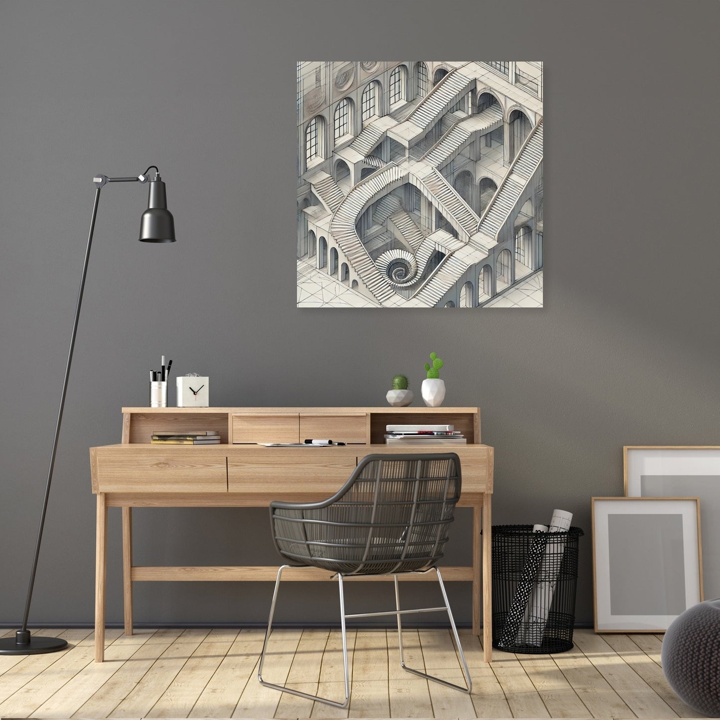 Enigmatic Stair Maze Canvas