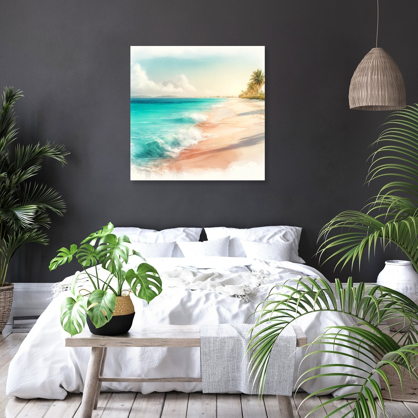 Idyllic Beach Canvas