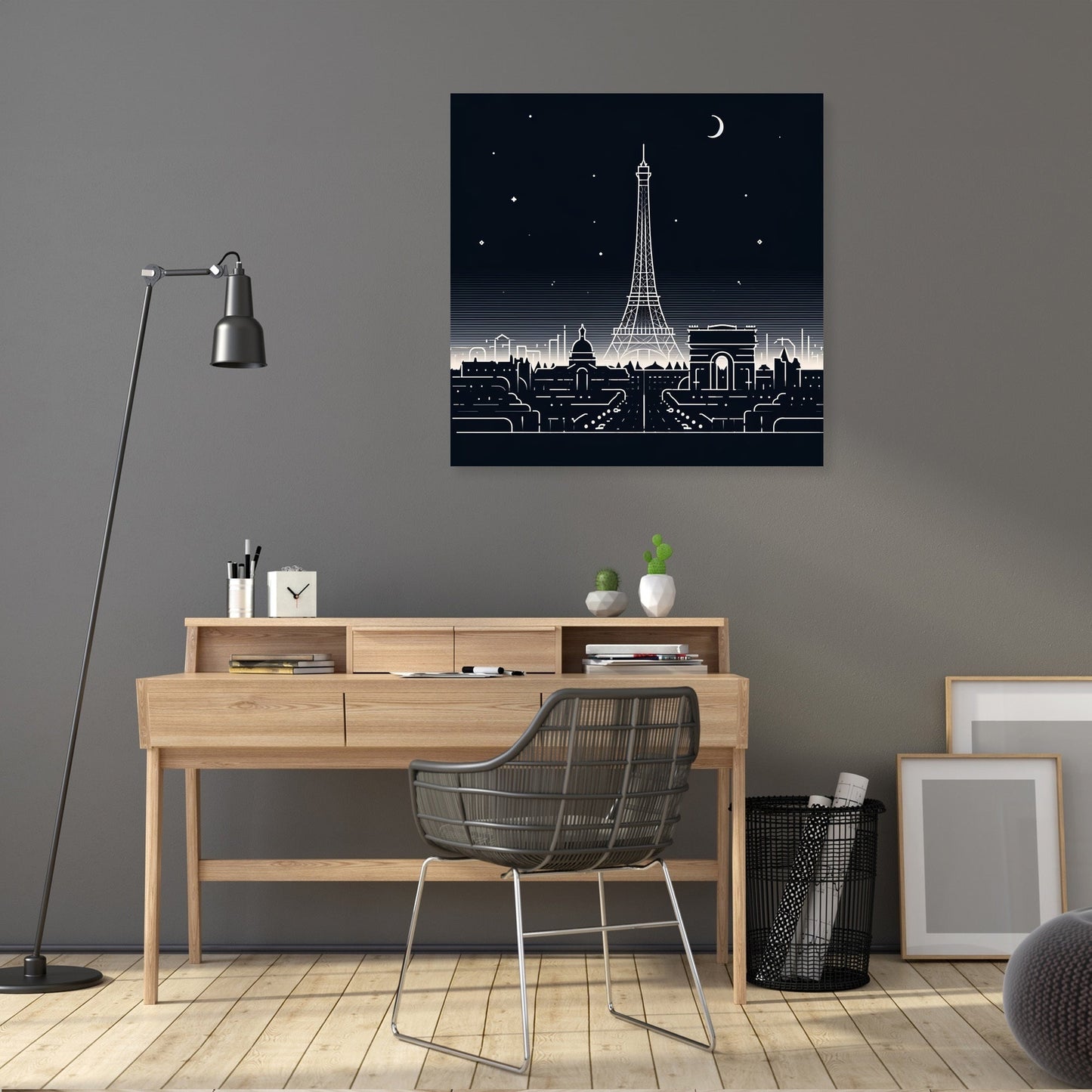 Silhouettes of Parisian Nights Canvas