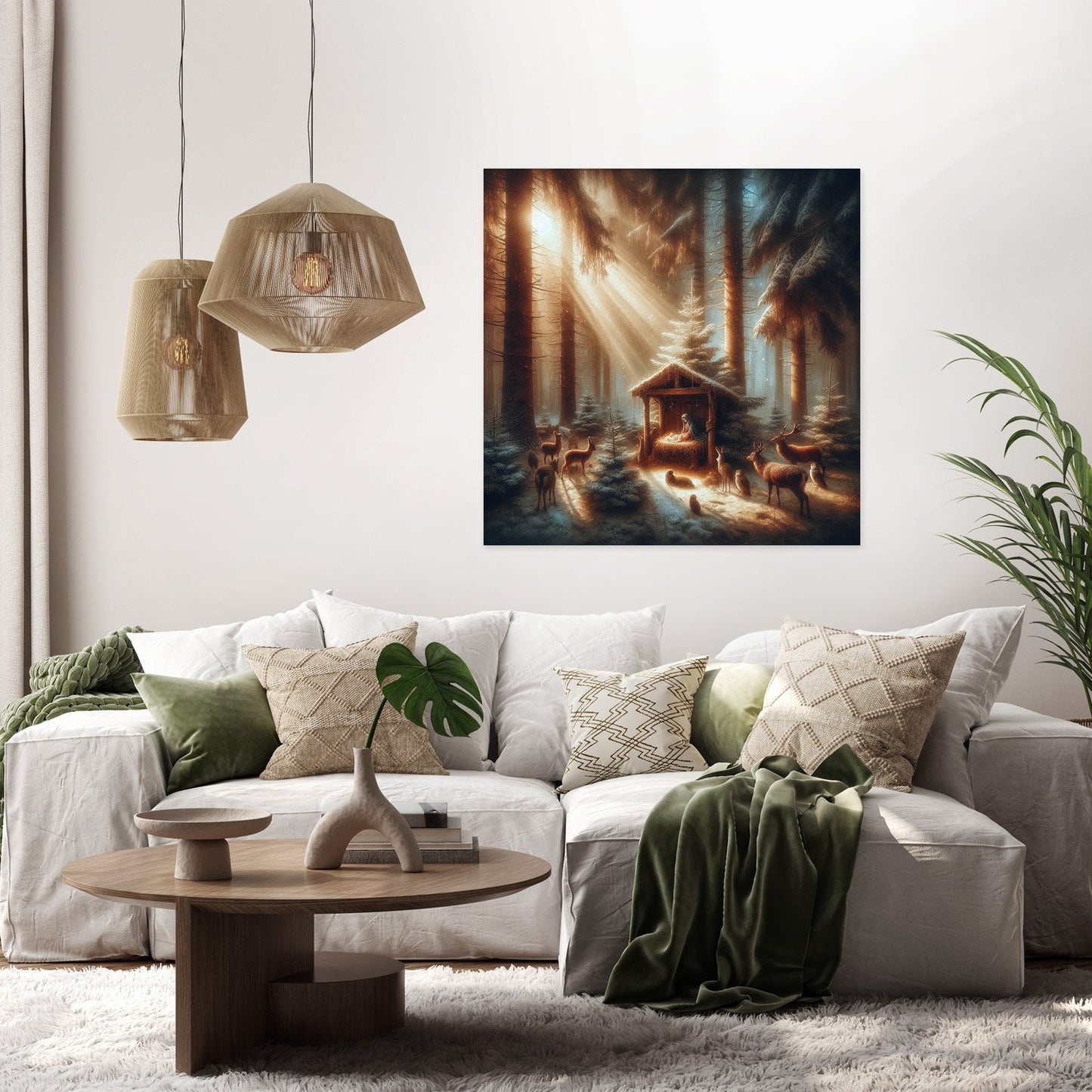 Melancholic Midday Nativity Canvas