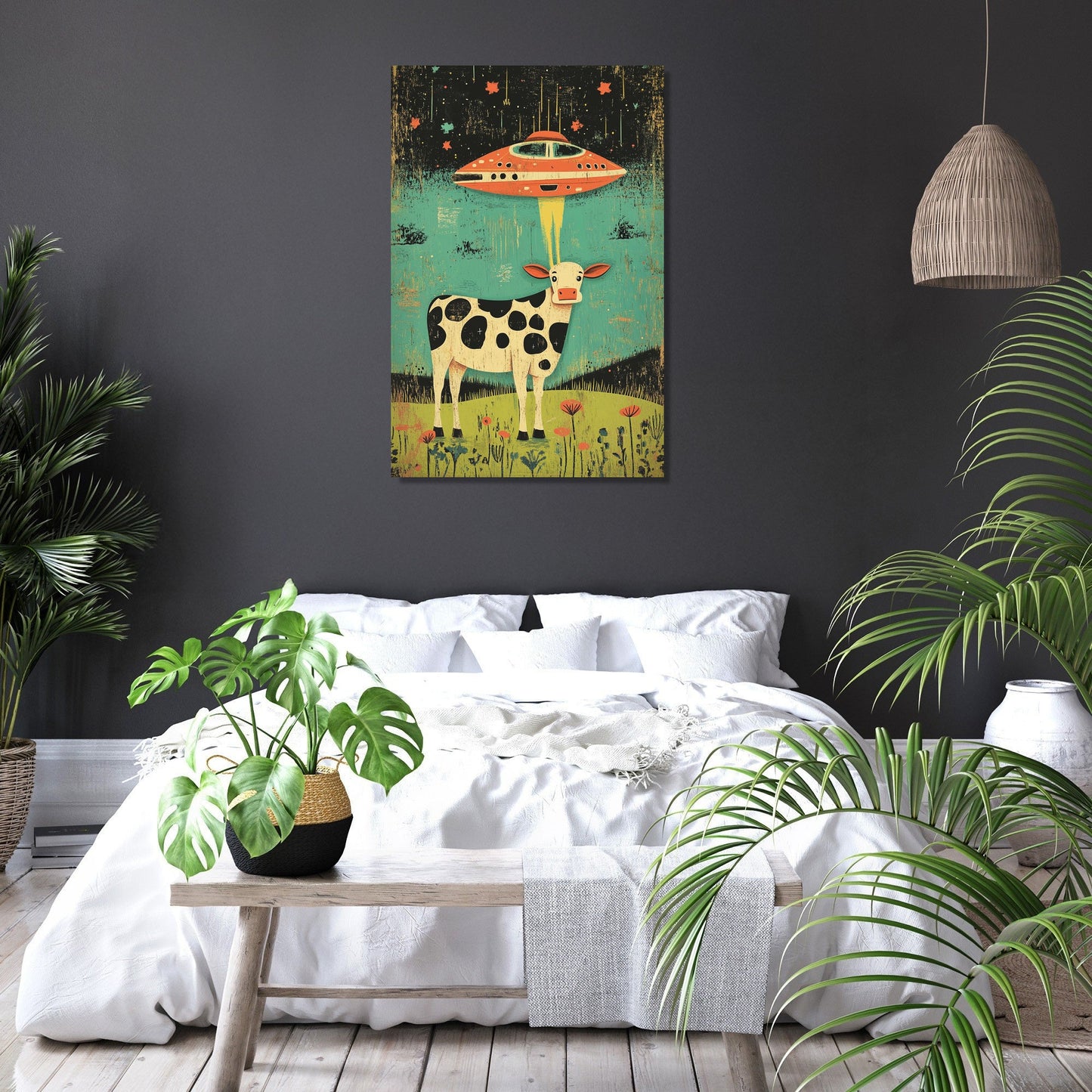 Cosmic Cow Canvas